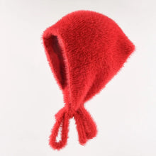 Load image into Gallery viewer, Cute French Style Tie Headband Hat Winter Knitted Yarn Keep Warm Lace-up Cover Headband  Women Headscarf
