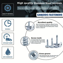 Load image into Gallery viewer, #8 Phillips Truss Head Self Drilling Tek Screw Zinc Oxide Sheet Metal Screws Fast Self Tapping Screws Lath to Metal Studs 100Pcs
