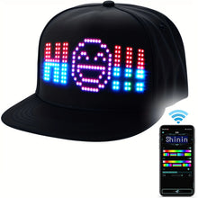 Load image into Gallery viewer, 2025 New LED Cap, Multi-Language APP Control DIY Editing Light Up Cool Hat (Text, Music, Image, Drawing) For Men Women
