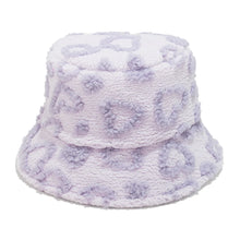 Load image into Gallery viewer, Women's Sherpa Bucket Hat with Heart Pattern Winter Cozy Fisherman Cap Furry Boonie Hat Cute Outdoor Fashion
