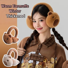 Load image into Gallery viewer, Cute Cozy Capybara Earmuffs Cartoon Design Warm Ear Earflap Hat Thickened Winter Ear Covers Women Accessory
