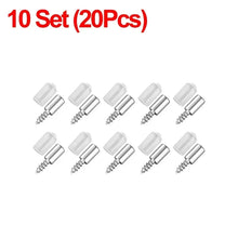 Load image into Gallery viewer, 100/10PCS Self Tapping Screw Layer Plate Holder Wardrobe Septum Brackets Fixed Screw Shelf Support Pegs with Non-Slip Sleeve
