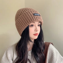 Load image into Gallery viewer, Solid Color Knitted Beanies Keep Warm Anti-cold Female Beanie Caps Hip Hop Outdoor Ladies Casual Cap For Women/Men/Students
