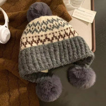 Load image into Gallery viewer, Fashion Warm Women's Knitted Hat Thickened Ear Protection Women's Beanies Coldproof Windproof Bonnet Caps Autumn Winter
