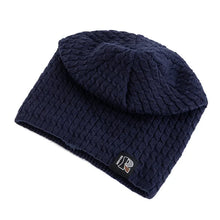 Load image into Gallery viewer, Unisex Winter Hats Fashion Slouchy Beanie Hat Fleece Lined Warm Knitted Hats Men Women Letter Label Ski Sports Cap
