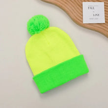 Load image into Gallery viewer, Fashion Color Matching Knitted Hat Elasticity Warm Beanies Cap Windproof Casual Pullover Cap Unisex
