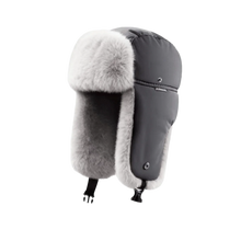 Load image into Gallery viewer, Outdoor Winter Men's Lei Feng Cap Waterproof Warm Pilot Ski Hat Thickened Fleece Lined Ear Protection Hat Hunter Hat
