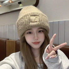Load image into Gallery viewer, Winter Warm Knitted Beanies Windproof Solid Color Knitted Cap Unisex Ear Warmer Cap Men
