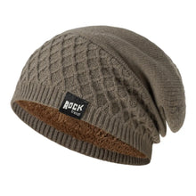 Load image into Gallery viewer, Simple Solid Color Pullover Cap Fleece Lined Unisex Skull Cap Keep Warm Knitted Hats Winter
