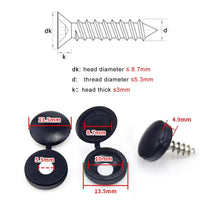 Load image into Gallery viewer, 100pcs/bag Plastic Self Tapping Screw Bolt Nail Nut Decorative Cap Protective Cover Hide Foldable Hinged for Furniture Car
