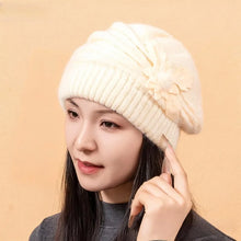 Load image into Gallery viewer, Fried Dough Twists Knit Hat Plush Thickened Warm Wool Hat Suitable for outdoor wind protection in autumn and winter
