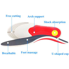 Load image into Gallery viewer, Orthotic Insole Arch Support Flatfoot Orthopedic Insoles for Feet Ease Pressure of Air Movement Damping Cushion Padding Insole

