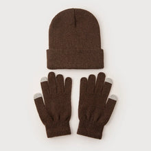 Load image into Gallery viewer, High Quality Cute 2025 Winter Hats with Gloves Girls Autumn Woman New Beanies Ladies Casual Cap
