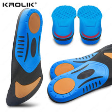 Load image into Gallery viewer, Krolik Orthotic Gel Insoles For Sneaker Orthopedic Flat Foot Cushion Insert Arch Support Pad Foot Pain-relieving Man Women
