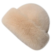 Load image into Gallery viewer, Fashion Headwear Fluffy Fur Winter Hat Solid Color Thicken Bucket Hat Cold Windproof Fisherman Hat for Women Girls
