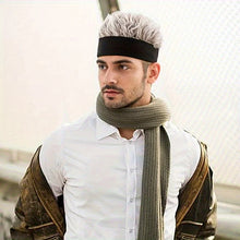 Load image into Gallery viewer, Novelty Faux Hair Wig Cap Durable Knitted Skull Cap Korean Style Breathable Trendy Toupee Hats Parties Cosplay Daily Wear Men 
