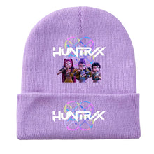 Load image into Gallery viewer, KPop Demon Hunters Winter Cold Hat Knitted Hat Cartoon Anime Warm Fashion Accessories Children's Birthday Christmas Cute Gift
