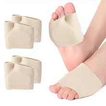Load image into Gallery viewer, Insole Silicone Gel Half s Women men Metatarsal Pads Heels Half Honeycomb Breathable  Relief Moisture Wicking Forefoot Pad shoe pads
