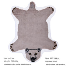 Load image into Gallery viewer, Animal Rabbit Fur Carpet Soft Children's Room Carpet
