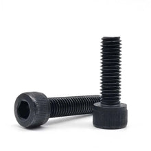 Load image into Gallery viewer, DIN912 M1.6 M2 M2.5 M3 M4 M5 M6 M8 Hexagon Hex Socket Head Cap Allen Bolt Screw 304 A2-70 Stainless Steel Black Grade 12.9 Steel
