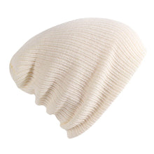 Load image into Gallery viewer, High Quality Solid Cute Winter Hats Multicolors 28*18cm Knitted Hat Girls Autumn Female Baggy Cap
