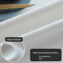 Load image into Gallery viewer, Rectangular Tablecloth Imitation Leather PU Material Table Cloth Waterproof and Oilproof and Heatproof Solid Color Tablecloth
