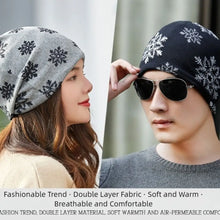 Load image into Gallery viewer, Multifunctional Cartoon Knitted Woolen Scarf Windproof Cold-proof Cover Head Cap Keep Warm Thickened Bib Twist Cap Women
