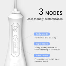 Load image into Gallery viewer, Oral Dental Irrigator Portable Water Flosser USB Rechargeable 3 Modes IPX7 200ML Water for Cleaning Teeth 0ral irrigator
