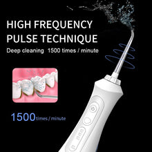 Load image into Gallery viewer, Oral Dental Irrigator Portable Water Flosser USB Rechargeable 3 Modes IPX7 200ML Water for Cleaning Teeth 0ral irrigator
