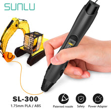 Load image into Gallery viewer, SUNLU SL-300 3D Pen DIY 3D Printing Pen For Hand Made Gift Support PLA Filament ABS Filament 1.75mm For Special Craft And Gifts
