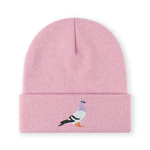 Load image into Gallery viewer, 1pc'pigeon' Embroidered Beanie Soft Stretchy Lightweight Winter Hat for Men &amp; Women, Outdoor Hip Hop Fashion
