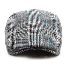 Load image into Gallery viewer, Men's Women's Beret Herringbone Flat Ivy Newsboy Hat Wool Blend Gatsby Cabbie Adjustable Cap
