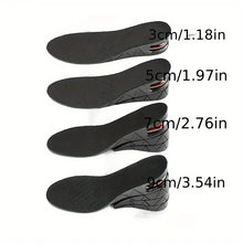 Load image into Gallery viewer, 1pair Height Increase Insole With Air Cushion Adjustable 9cm/3.54inch Max Height Comfortable Lightweight Invisible Lift
