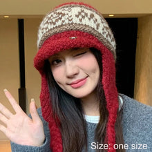 Load image into Gallery viewer, Fashion Thickened Ear Protection Hat Windproof Thermal Knitted Cap Cold Proof Comfortable Winter Warm Hat Outdoor Cycling
