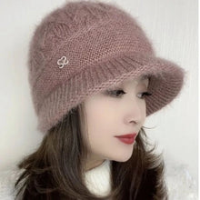 Load image into Gallery viewer, Fashion Thickened Women Knitted Hat Elasticity Casual Mother Hats Middle-aged and Elderly Warm Wool Hat Autumn Winter
