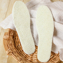 Load image into Gallery viewer, Insole Natural Lamb Fleece s Men Women Winter Keep Warm  Soft Wool Thicken pad Cashmere s Insert Thermal  Pads shoe pads
