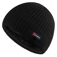 Load image into Gallery viewer, Autumn and winter thick wool blended knitted men's and women's hats are suitable for windproof and warm outdoor wear in winter
