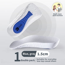 Load image into Gallery viewer, Insole Memory Foam Height Increase Flat Feet Arch Support Orthopedic s Sneakers Heel Lift Care shoe pads
