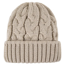 Load image into Gallery viewer, Fashion Handmade Winter Women Hat Thick Warm Stretchy Knitted Beanie Solid Color Windproof Crochet Hat Outdoor
