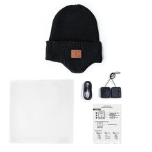 Load image into Gallery viewer, Knitted Beanie Hat for Men and Women, Music Caps with Headphones, Built-in Microphone Speakers, USB Rechargeable
