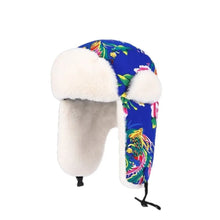 Load image into Gallery viewer, Versatile Winter Warm Ear Protection Hat Flower Cloth Retro Ethnic Style Hood Cap Thickened Lei Feng Hat For Women
