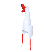 Load image into Gallery viewer, Cute Plush Funny Goose Shape Cap Adult Kids Halloween Party Cosplay Animal Hood Hat Winter Warm Costume
