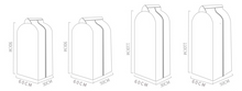 Load image into Gallery viewer, Clothes Dust Cover Dustproof Garment Cloth Storage Waterproof Suit Coat Protector Storage Bag Hanging Organizer Wardrobe
