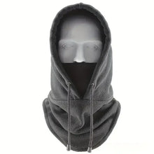 Load image into Gallery viewer, Winter Thermal Fleece Hat Hooded Outdoor Windproof Cold Warm Skiing Sport Men Women Neck Warmer Cycling Face Mask Masked Caps

