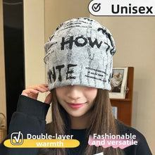 Load image into Gallery viewer, Casual Polyester Cotton Women Beanies Soft Elastic Warm Pullover Cap Hip-hop Bonnet Breathable Baotou Cold Hat for Women and Men
