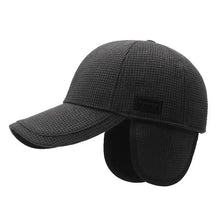 Load image into Gallery viewer, Men'S Winter Warm Hat Polyester Fleece Lining Sports Style Breathable Unisex Solid Color Dry Clean Only No Stretch Ear Flap Cap
