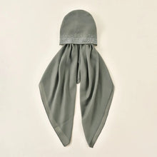 Load image into Gallery viewer, Fashion Cotton Elastic Headband Cap Elastic Band Diamond Pattern Stretch Shawl Stretch Fabric Plain Muslim Hijab Hat Women Lady

