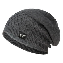 Load image into Gallery viewer, Simple Solid Color Pullover Cap Fleece Lined Unisex Skull Cap Keep Warm Knitted Hats Winter
