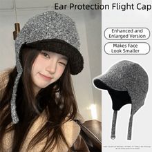 Load image into Gallery viewer, Multicolor Flight Hat Keep Warm Big Head Circumference Ear Protection Hat Cold Proof Thickened Fleece Cap Autumn Winter
