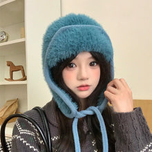 Load image into Gallery viewer, Balaclava Earflaps Ear Protection Hats Warm Cozy Beanies Caps Fleece Knitted Caps Outdoor

